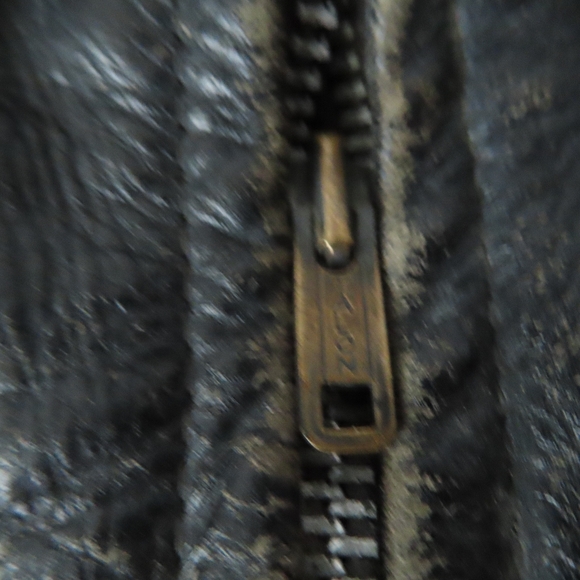 60s Brooks Cafe Racer Leather Distressed Motorcycle Biker Talon Jacket patches - Picture 3 of 11